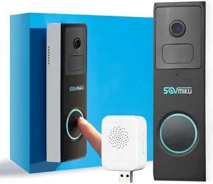 D2A Alexa Home Surveillance Battery Waterproof Wireless Video Doorbell with Chime,4-Times Charge for 1 year, Audible Alarm Easy to Setup,2.4GHz Wi-Fi,Human Detection,Two Way Audio,MicroSD Slot D2A Alexa Home Surveillance Battery Waterproof Wireless Video Doorbell with Chime,4-Times Charge for 1 year, Audible Alarm Easy to Setup,2.4GHz Wi-Fi,Human Detection,Two Way Audio,MicroSD Slot