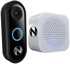 1080p Video Doorbell with Mount and Wireless Chime