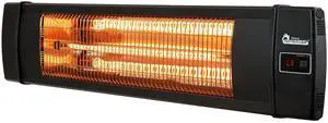 DR-238 Carbon Infrared Outdoor Heater for Restaurant, Patio, Backyard, Garage, and Decks, Standard, Black
