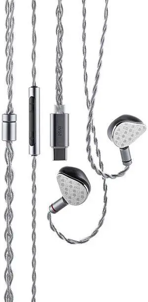 May DSP Earphone USB-C DSP Dynamic+Planar Driver Hybird in-Ear Earbuds with Interchangeable Cable
