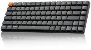 K3 Version 2, 84 Keys Ultra-Slim Wireless Bluetooth/USB Wired Mechanical Keyboard with White LED Backlit, Low-Profile  Mechanical Brown Switch Compatible with Mac Windows K3 Version 2, 84 Keys Ultra-Slim Wireless Bluetooth/USB Wired Mechanical Keyboard with White LED Backlit, Low-Profile  Mechanical Brown Switch Compatible with Mac Windows