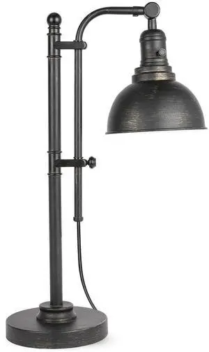 Rustic Desk Lamp Black Adjustable, Industrial Style Metal Task Lamp (25"-29"), Vintage Work Lamp, Farmhouse Reading Lamp in Aged Bronze Finish, ETL Certificate Rustic Desk Lamp Black Adjustable, Industrial Style Metal Task Lamp (25"-29"), Vintage Work Lamp, Farmhouse Reading Lamp in Aged Bronze Finish, ETL Certificate