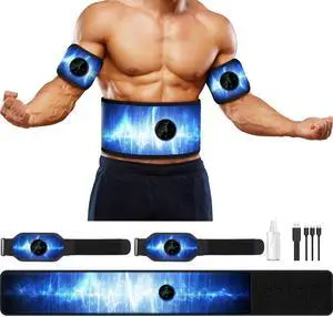 ABS Stimulator, Muscle Machine Workout Equipment, Ab Toning Belt Muscle Toner Fitness Training for Abdomen/Arm/Leg, Ab Trainer for Home Body Shape
