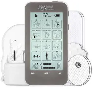 TENS Unit Muscle Stimulator - Non-Invasive EMS Therapy Machine for Neck, Shoulder & Back Pain Relief, Sciatica, Arthritis - Safe & Portable with 12 Modes & 20 Intensity Levels