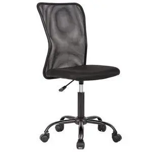 Ergonomic Office Chair Desk Chair Mesh Computer Chair Armless Back Support Modern Executive Rolling Swivel Chair with Lumbar SupportBlack