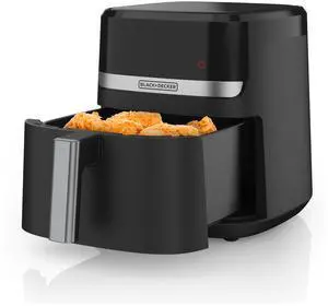 Purifry 4QT Air Fryer, Timer with Auto Shut-off and Shake Reminder, Digital LED Touchscreen and 9 Presets, 1300W up to 400 F, Dishwasher Safe Parts