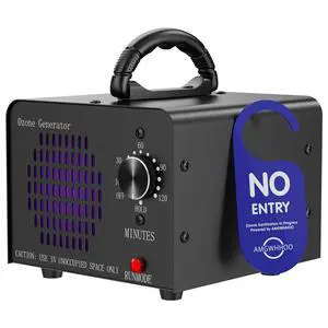 Ozone Generator Machine 80,000mg/h, High Capacity Ozone Odor Eliminator Removal Air Purifier for Home Car Pet & Basement Odor, Suitable for Spaces up to 5,000 Square Feet, Black