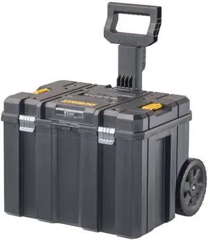 Tool Box with Wheels Modular, Large Rolling Tool Box With Telescopic Handle, Portable Carrier Deep Stackable TSTAK Storage (DWST17820)