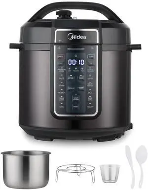 12-in-1 Electric Pressure Cooker, 6 Quarts, 12 Presets, Multi-Functional Programmable Slow Cooker, Rice Cooker, Steamer, Sauté Pan, Yogurt Maker, and More, Stainless Steel