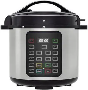 Electric Pressure Cooker 8 Quart Stainless Steel Multi Cooker Electric for Pressure 16-in-1 Rice, Steamer, Yogurt Maker, Slow Cook,Meat Stew, Cake, Saute, Multigrain