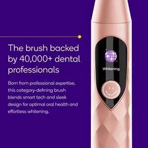 Pro Sonic Advanced Electric Toothbrush for Adults (Rose Gold) | Soft Bristles | 33,000 Vibrations | Long-Lasting Battery and Multiple Brushing Modes Pro Sonic Advanced Electric Toothbrush for Adults (Rose Gold) | Soft Bristles | 33,000 Vibrations | Long-Lasting Battery and Multiple Brushing Modes