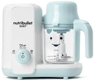 Baby Steam + Blend, White/Blue