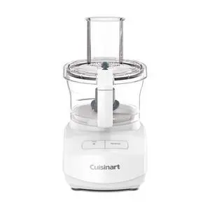7-Cup Sleek and Modern Design Food Processor with Two Easy Controls and Universal Blade for Chopping, Mixing, and Dough (White)