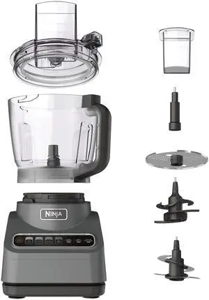 Food Processor, Professional Plus, 1000 Peak Watts, 4 Functions for Chopping, Slicing, Purees & Dough with 9-Cup Processor Bowl, 3 Blades, Food Chute & Pusher, Silver, BN601 Food Processor, Professional Plus, 1000 Peak Watts, 4 Functions for Chopping, Slicing, Purees & Dough with 9-Cup Processor Bowl, 3 Blades, Food Chute & Pusher, Silver, BN601