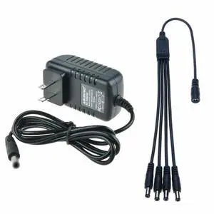 12V 2000mA Security Camera Power Supply Adapter & Splitter for QSee Zmodo LOREX