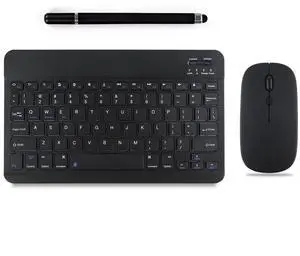 Bluetooth Keyboard and Mouse Combo Rechargeable Portable Wireless Keyboard Mouse