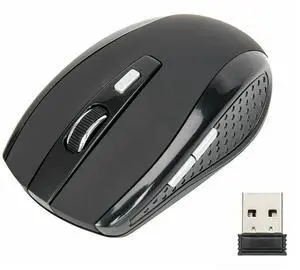Black Wireless Mouse Optical USB Laptop PC Computer 2.4GHZ DPI Black Wireless Mouse Optical USB Laptop PC Computer 2.4GHZ DPI