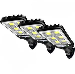 3PCS Outdoor Solar Wall Light LED Motion Sensor Bright Flood Street Lamp 3 Modes