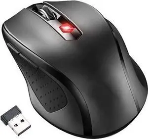 NEW Wireless Gaming Mouse Ergonomic Adjustable DPI Level 6 Button Black