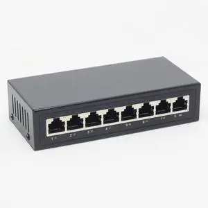 250M 8 Ports 6 PoE Switch Injector Power Over Ethernet US Stock