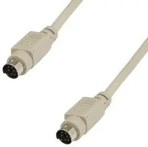 25Ft Mini DIN 8 Pin Serial RS-232 Cable 28 AWG MDIN 8 Pin Male Device Mac