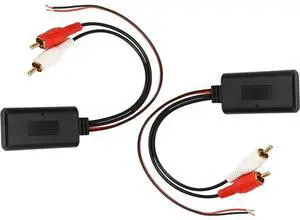 2Pcs Car Wireless Bluetooth Receiver Module AUX Audio Cable Adapter Universal