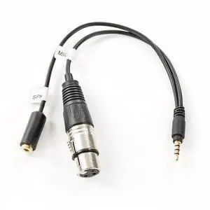 Movo TCB2 XLR (Female) Microphone to TRRS (Male) Adapter Cable for Smartphones Movo TCB2 XLR (Female) Microphone to TRRS (Male) Adapter Cable for Smartphones