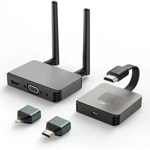 4K Wireless HDMI Transmitter and Receiver Wireless HDMI Adapter 0.1s Latency