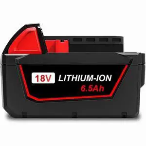 6.5Ah 18V 48-11-1850 Battery and Charger Combo Kit Replacement for Milwaukee 18V Battery and Charger XC 6.0Ah 48-11-1865 5Ah 48-11-1852 4Ah 48-11-1840 18V Battery with Charger 48-59-1812