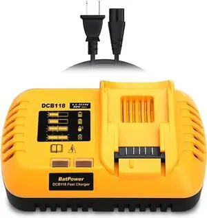 DEWALT DCB118 Rapid Charger for DEWALT 20V MAX/60V MAX Batteries | Fast Charging 4Ah-15Ah | UL Listed