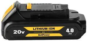 Strong energy 20V MAX 4.0Ah Lithium-Ion Battery for DeWalt 20V Tools - Compatible with DCB201/DCB203/DCB230 Compact Batteries and DCD/DCF/DCG Series Power Tools