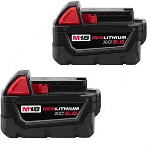 Milwaukee 48-11-1850 2 Pack M18 18V Lithium-Ion Battery 48-11-1852