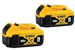 DEWALT DCB205 20V 5Ah Power Tool Battery, 2 Pack