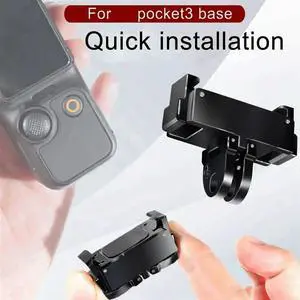 For Osmo Pocket3 Quick Release Bracket Expansion Frame Handheld Gimbal Action Camera Accessory Black l 1 Piece For Osmo Pocket3 Quick Release Bracket Expansion Frame Handheld Gimbal Action Camera Accessory Black l 1 Piece