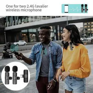 K9 Plug-And-Play Wireless Microphone For Video Recording, Interviews And Noise Reduction Wireless Mini Microphone