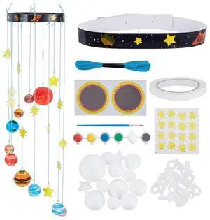 3D Solar System Model Foam Ball Kit Complete DIY Hanging Solar Project Kit For Hanging Space Christmas Birthday Gift
