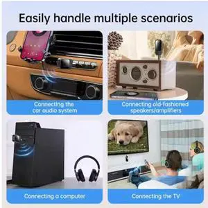 Bluetooth 5.4 Transmitter Receiver 2-In-1 Wireless Bluetooth Adapter Bluetooth Receiver Transmitter 2 To 2 Bluetooth 5.4 Transmitter Receiver 2-In-1 Wireless Bluetooth Adapter Bluetooth Receiver Transmitter 2 To 2