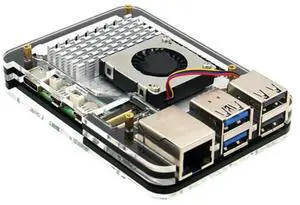 5-Layer Acrylic Case For Raspberry Pi 5 Compatible With For Raspberry Pi 5 Active Precision Cutouts Durable Easy T