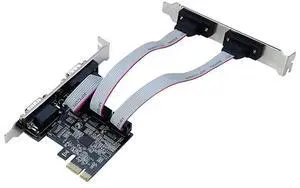 1 Piece 4 Port Expansion Card Riser Card AX99100 Chip PCIE To Serial Port RS232 Interface 1 Piece 4 Port Expansion Card Riser Card AX99100 Chip PCIE To Serial Port RS232 Interface