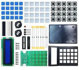 7-Bit LCD1602 Display Desktop Calculator Soldering Project Kit DIY Hobbyist Electronics Kit DIY Calculator Soldering Kit