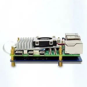 Expansion Board Module For Raspberry Pi 5 PCIE M.2 Dual SSD Expansion Board NVME Protocol Portable Module