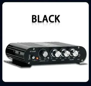 Mini Power Audio Car Amplifier Blue Light Stereo Audio Amplifier For Home Theater Club Party Music 200W X2(A) Dur