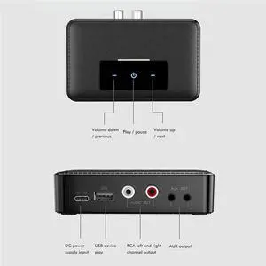 2-In-1 Receiver Transmitter Plug And Play Bluetooth-Compatible Stereo Adapter High Definition Hifi Support NFC