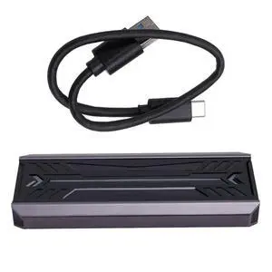 Dual Protocol SSD NVME M2 Hard Drive Enclosure RGB Aluminum M.2 To USB3.1 Gen1 5Gbps Gen2 10Gbps Type C NGFF NVME Case