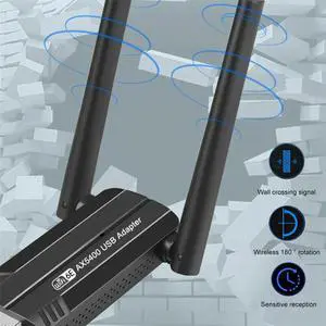 6E AX5400 USB Adapter Wireless Card Tri-Band 2.4G/5G/6Ghz 5400Mbps USB 6e Adapter For Win10&Win11 6E AX5400 USB Adapter Wireless Card Tri-Band 2.4G/5G/6Ghz 5400Mbps USB 6e Adapter For Win10&Win11