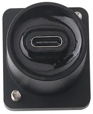 USB USBC Type C Typec Female To Female F-F Panel Mount Extention Round Adapter