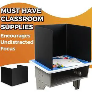 Student Desk Dividers - Waterproof Plastic Learning Bucket Dividers, Classroom Folders Teacher Supplies Easy-To-Clean