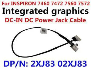 DC Power Jack Cable For Inspiron 7000 7460 7560 7472 7572 02XJ83 2XJ83 Work