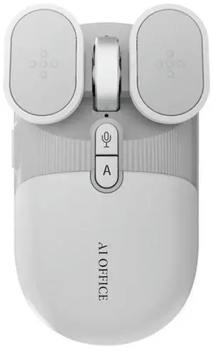 USB Rechargeable AI Wireless Mouse Silent 2.4G/Bluetooth Mouse AI Voice Control For Computer/Office