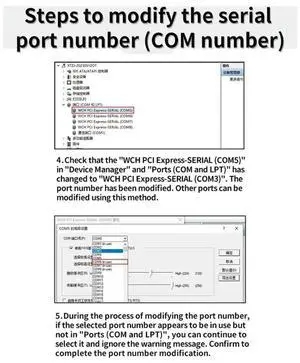 M.2 M+B Key To 4X RS232 Serial Adapter Card M.2 Expansion Card 4 Port Serial RS232 M.2 Controller Card For Desktop PC Dur
